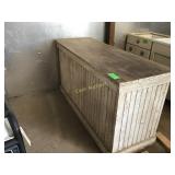 Antique wood service counter