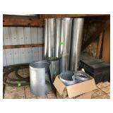 Assorted galvanized duct