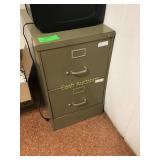 Two drawer file cabinet