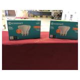 Two 3-Pack LED Indoor Floodlights Two 3-Pack LED Indoor Floodlights