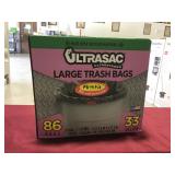 86-Pack Large Heavy Duty Trash Bags, 33 Gallon 86-Pack Large Heavy Duty Trash Bags, 33 Gallon