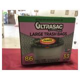 86-Pack Large Heavy Duty Trash Bags, 33 Gallon 86-Pack Large Heavy Duty Trash Bags, 33 Gallon