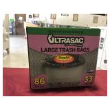 86-Pack Large Heavy Duty Trash Bags, 33 Gallon 86-Pack Large Heavy Duty Trash Bags, 33 Gallon