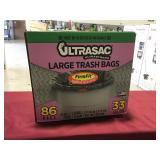 86-Pack Large Heavy Duty Trash Bags, 33 Gallon 86-Pack Large Heavy Duty Trash Bags, 33 Gallon