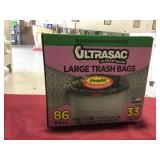 86-Pack Large Heavy Duty Trash Bags, 33 Gallon 86-Pack Large Heavy Duty Trash Bags, 33 Gallon