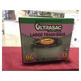 86-Pack Large Heavy Duty Trash Bags, 33 Gallon 86-Pack Large Heavy Duty Trash Bags, 33 Gallon