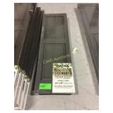 2 Pairs Raised Panel Shutters 14' x 47', Charcoal 2 Pairs Raised Panel Shutters 14' x 47', Charcoal