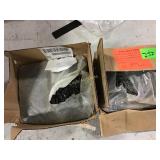 Box of Decorative Pebbles and Black Glass Box of Decorative Pebbles and Black Glass