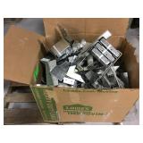 Box of Assorted Hangers and Brackets- See Images Box of Assorted Hangers and Brackets- See Images