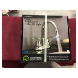 Bath Faucet w/ LED Light, Chrome Bath Faucet w/ LED Light, Chrome
