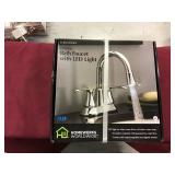 Bath Faucet w/ LED Light, Chrome Bath Faucet w/ LED Light, Chrome