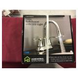 Bath Faucet w/ LED Light, Chrome Bath Faucet w/ LED Light, Chrome