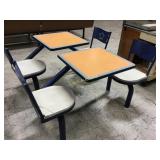 Two person booth with table Two person booth with table
