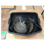 Large lot of small frying pans Large lot of small frying pans