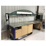 11 foot service counter on wheels