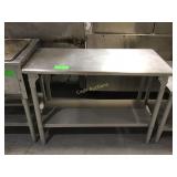 44 inch stainless steel top work table