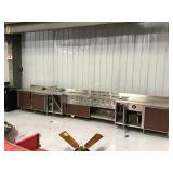 Wasserstrom 17'10 ' long service counter with Wasserstrom 17'10 ' long service counter with