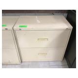 Two drawer lateral file cabinet no keys