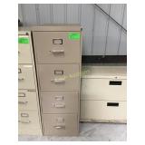 Four drawer file cabinet lock shut no keys