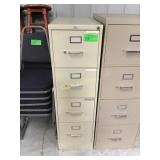 Four drawer file cabinet no keys unlocked