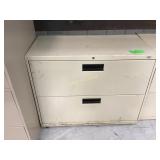 Two drawer lateral file cabinet no keys Two drawer lateral file cabinet no keys