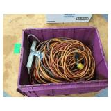 Bin of extension cords Bin of extension cords