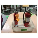 2 fire extinguishers