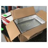 Box of full-size steam table foil pans Box of full-size steam table foil pans