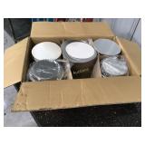 Partial box of 7 inch foil round pans with lids Partial box of 7 inch foil round pans with lids