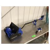 Snow Joe battery operated snow shovel and charger Snow Joe battery operated snow shovel and charger