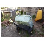 Lawn mower dump trailer