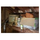 Lot of shingles, nails, & insulation