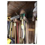 Lot of Shovel & rakes
