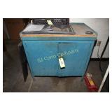 METAL CABINET & CONTENTS