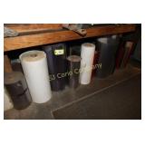 ASSORTED ROLLS OF PLASTIC PET, PETG, STYRENE