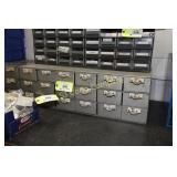 METAL STORAGE DRAWERS AND CONTENTS