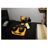 LOT OF DEWALT DRILLS, BATTERIES AND CHARGER