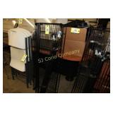 Metro rack, black 3 shelves, on wheels 18"x4