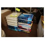 Large supply of adhesive laser labels, assorted