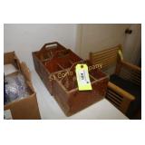 Antique Narragansett Brewery Lab wooden six pack