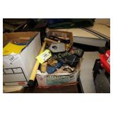 Assorted lot coil nails, misc tools, cordless
