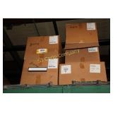 Cases of assorted necklace boxes