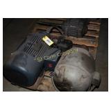 Lot:  Two large electric motors  (condition