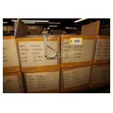 Cases of graduated pearl necklaces - satin silver