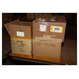 Boxes of Kim Rogers pearl earrings - pink