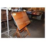 Small drafting table and rolling cart