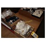 Lot:  Assorted cufflinks,  pins and charms