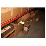 Cartons of wood inventory boxes