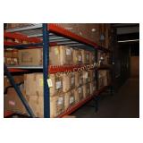 Sections of pallet racks w/wire decking