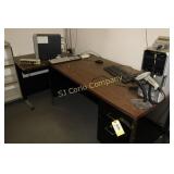 Office desk and table